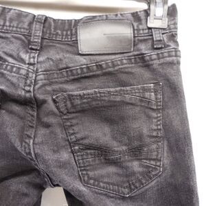 Buckle BKE Aiden Jeans Bootleg Mens Size 27S  Black 28Wx26L Stretch Denim Faded